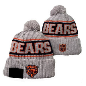 Chicago Bears NFL Knit Winter Hat Beanie On Field Sideline Fleece